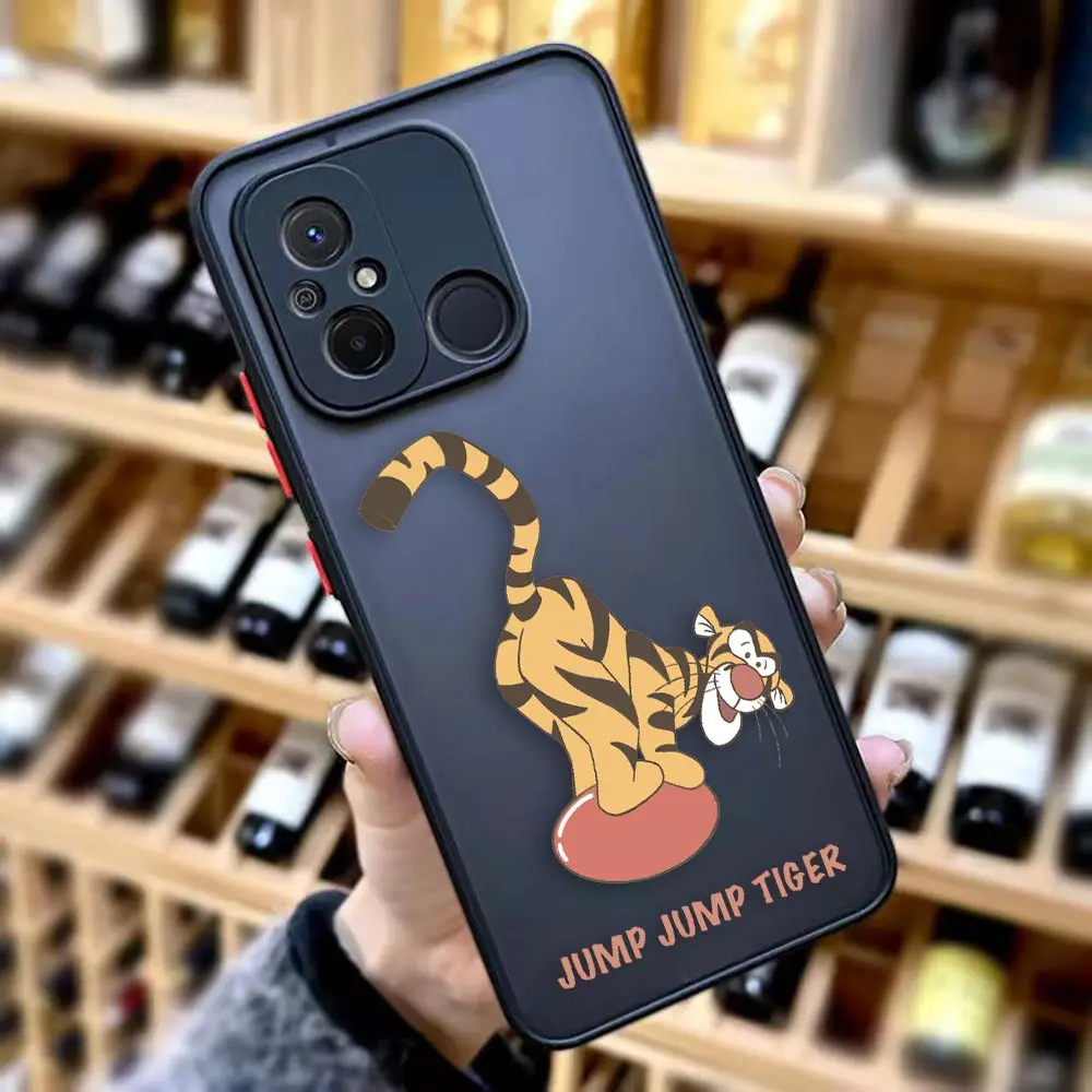 Cute Winnie The Pooh Bear Tigger Matte Phone Case for Redmi A1 K40 GAMING K30 K30S K20 10X 10C 10 9C 9T 9A 9 8 7 6 5 PRO 5G Case