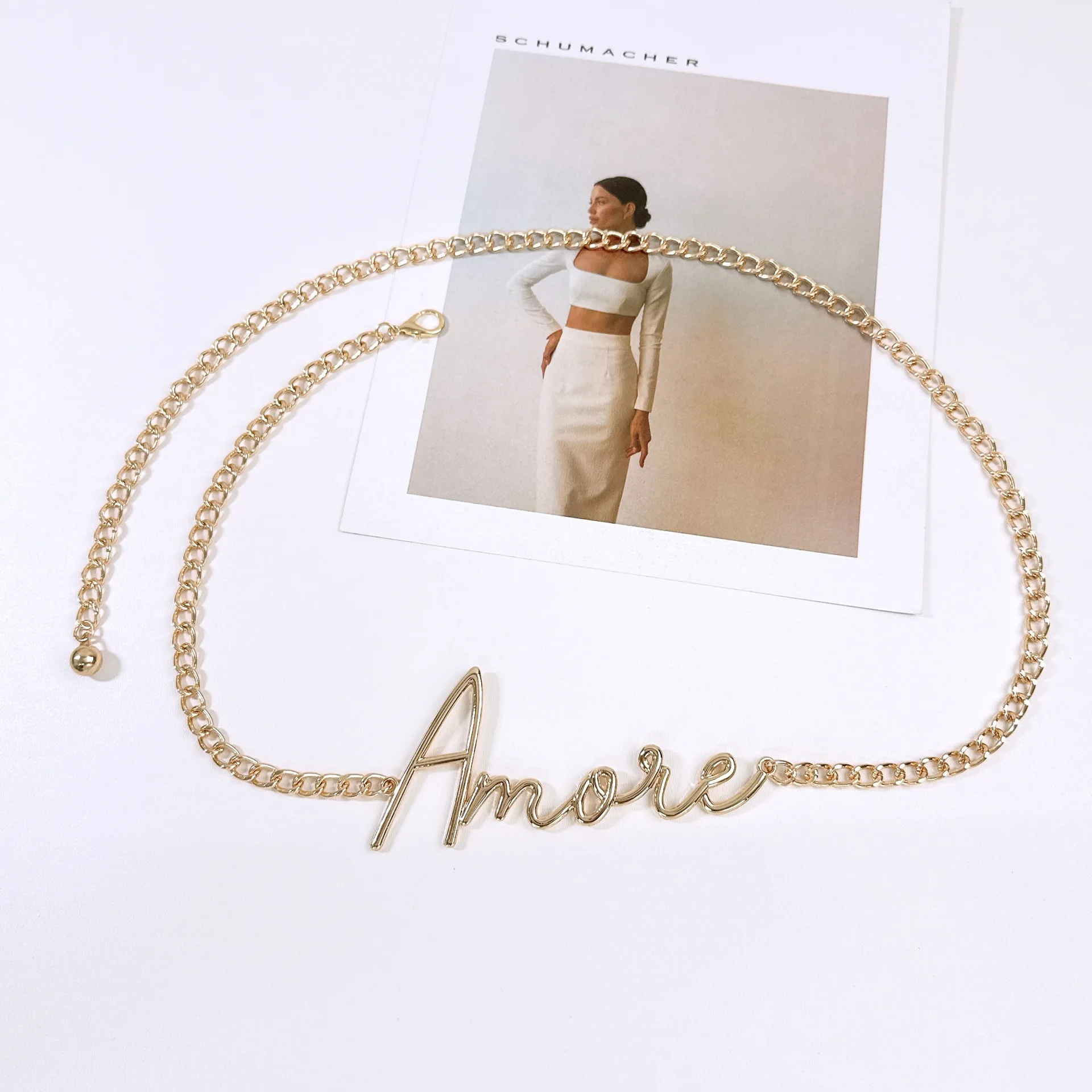 الفاخرة الحد الأدنى إلكتروني الخصر سلسلة الرجعية حار فتاة المعادن سحر حزام أنيق سلسلة حزام امرأة الموضة