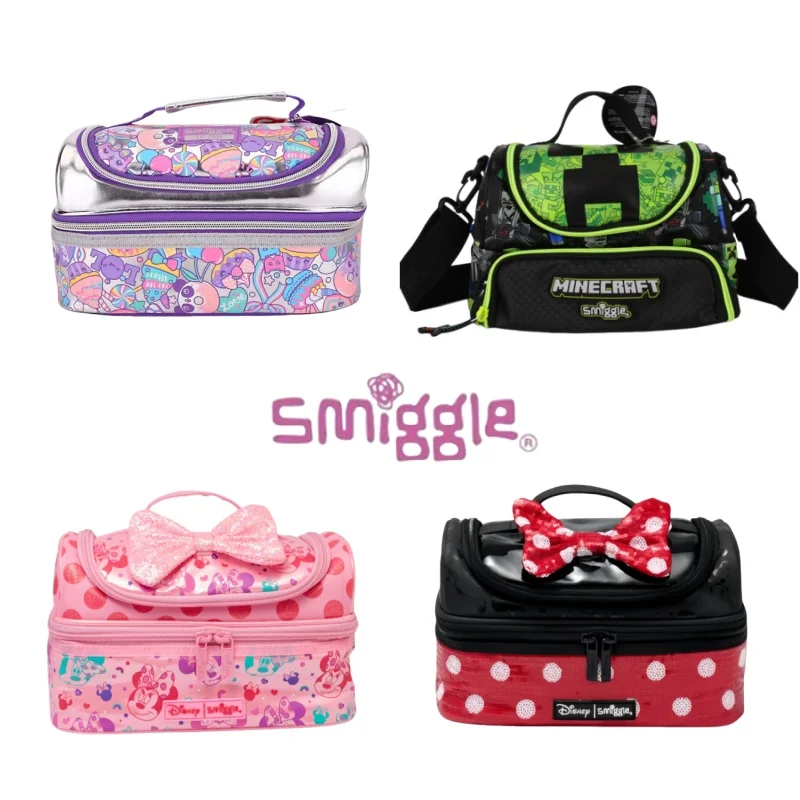 

Оригинальная австралийская сумка для еды Smiggle, Детская сумка для еды, Студенческая сумка через плечо для сохранения тепла, подарки на день рождения для друзей