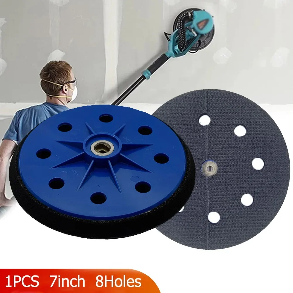 7In 180MM 8 Holes Wall Polishing Block Pad Sanding Grinding Disc Sandpaper Sanding Pad For Drywall Sander