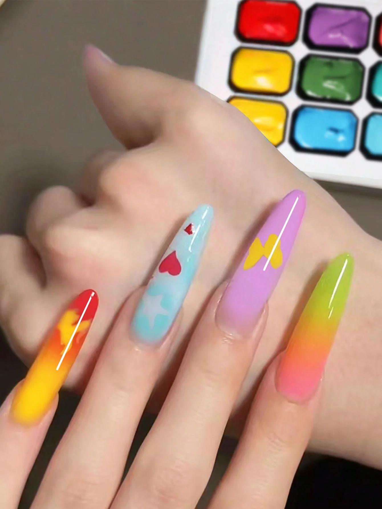 9컬러 여름 컬러 Y2K 도파민 솔리드 블러쉬 & UV - Nail Art Y2K 리뷰 및 가격