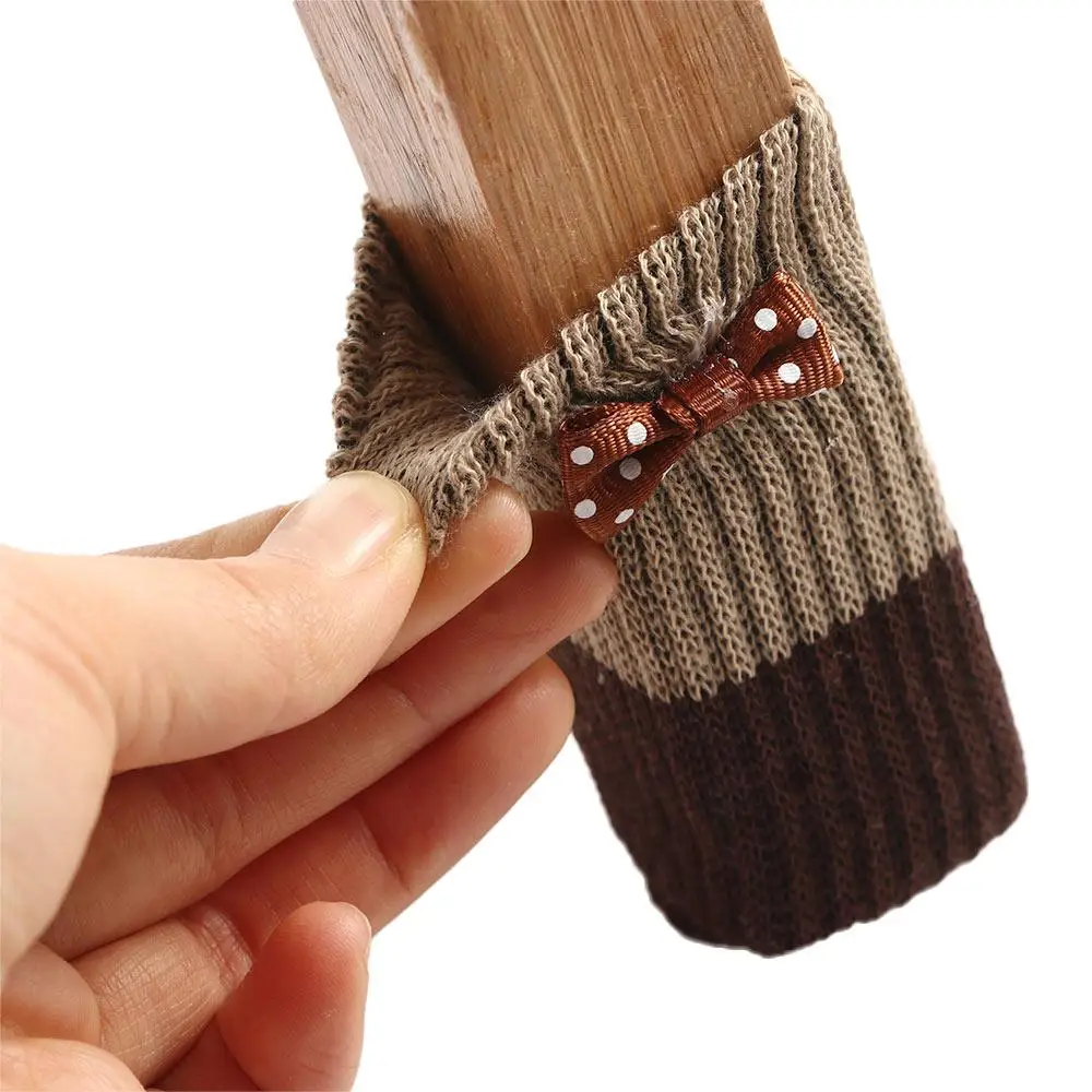 

Knitted Cloth Moving Noise Reduction Furniture Leg Floor Protection Pads Floor Protector Table Leg Foot Cover Chair Foot Cover