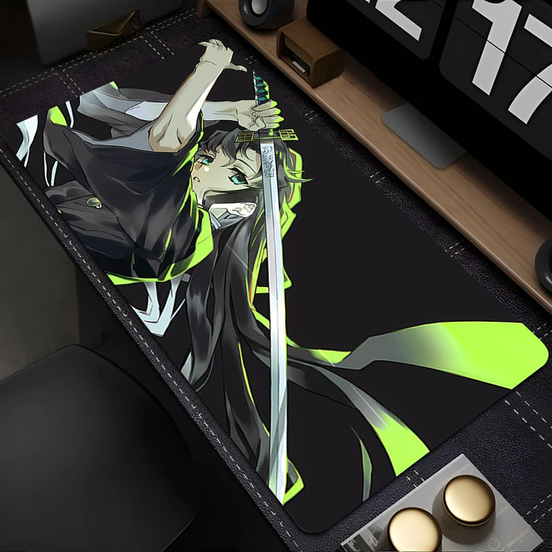 

Mousepad Mouse Pad Gaming Accessories Office Keyboard Pad Large Desk Mat PC D-demon Slayer Tokitou Muichirou Rubber Extended Pad