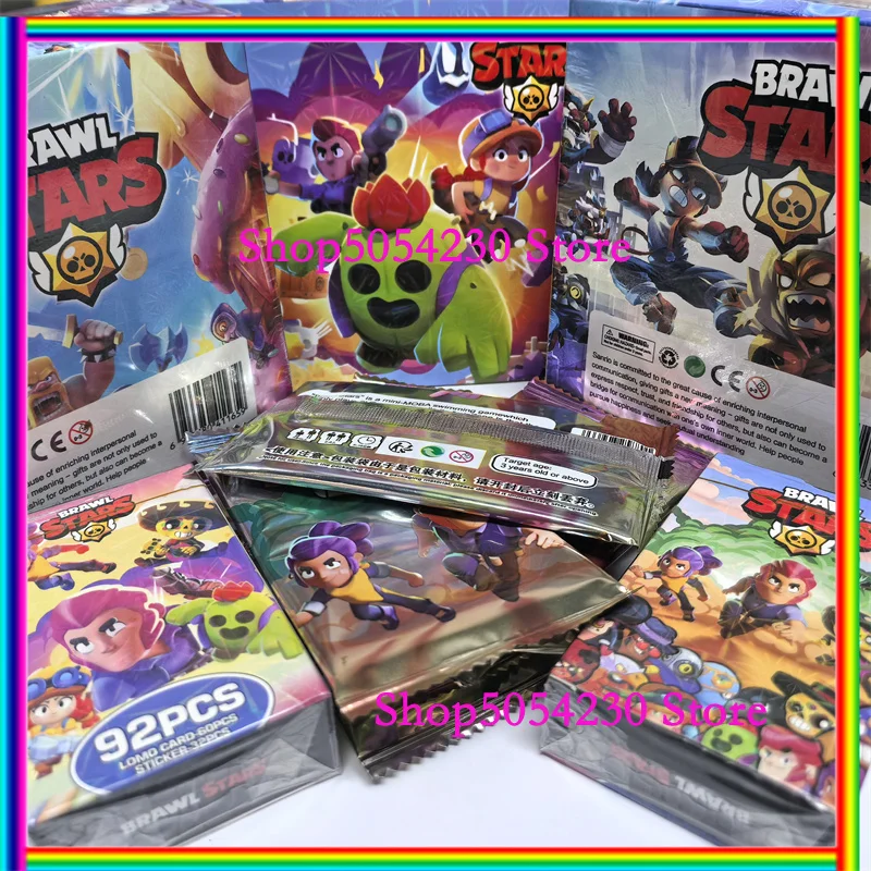 Colección de figuras de anime de Spike Crow, tarjetas coleccionables aleatorias de Brawl Stars, decoración de fiesta, tarjetas de cartón, tarjetas coleccionables raras, regalo