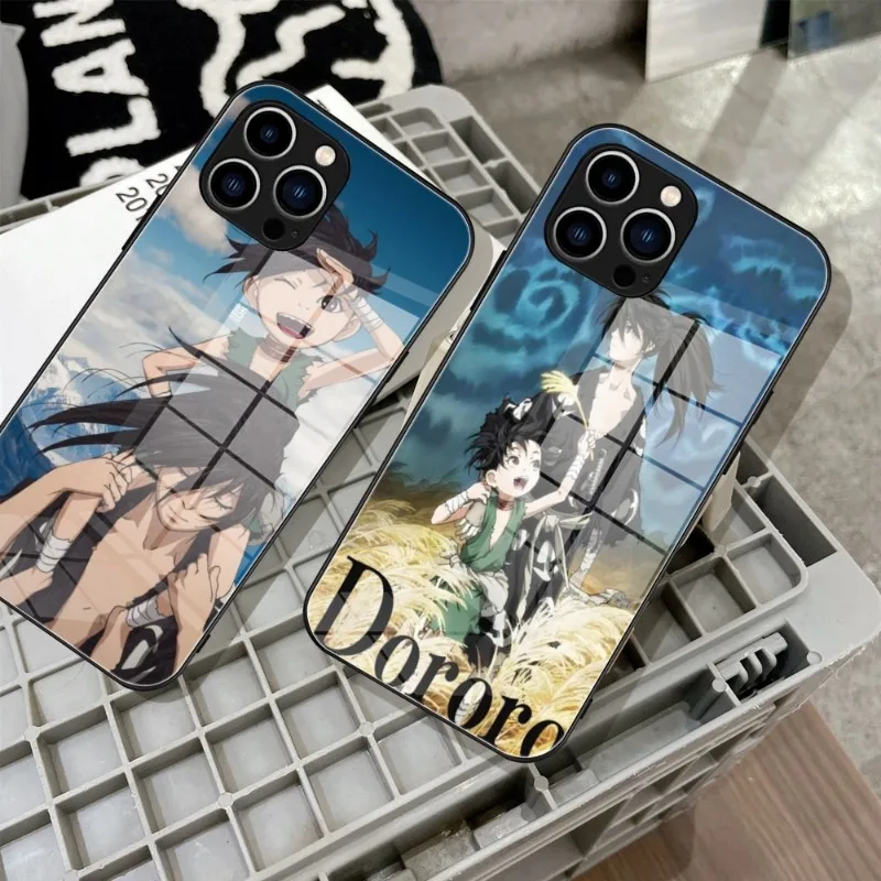 Чехол для телефона Dororo из японского аниме, закаленное стекло для IPhone 14 15 11 12 Pro 8 7 14 Plus 13 Pro MAX XR iphone 15, чехлы