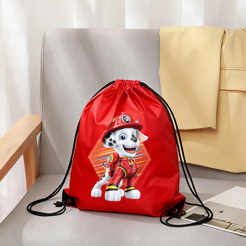 

Paws Patrol Kid Drawstring Bag Double Shoulder HandBag Cute Anime Boy Girl Portable Pocket Party Game Gift Case Toy Candy Pouche