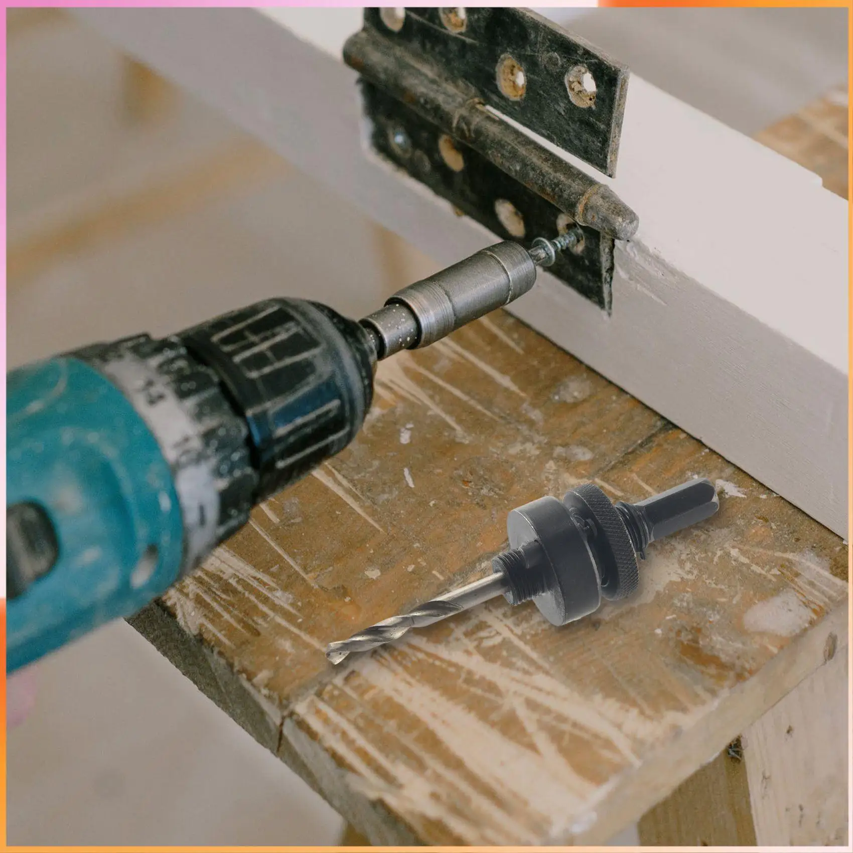 

A93Z 7/16 Inch Hex Shank Hole Saw Arbor, Fits 1-1/4 Inch To 6 Inch Hole Saw Quick Change Heavy Duty Alloy-Steel Mandrel With 3 1