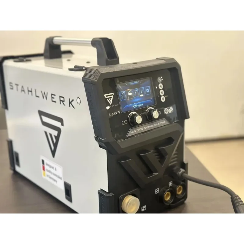 Stahlwerk MIG200 Heavy-Duty IGBT Welder 200A Double Pulse Aluminum MIG TIG MMA 220V New LCD Display Welding Machine view 6