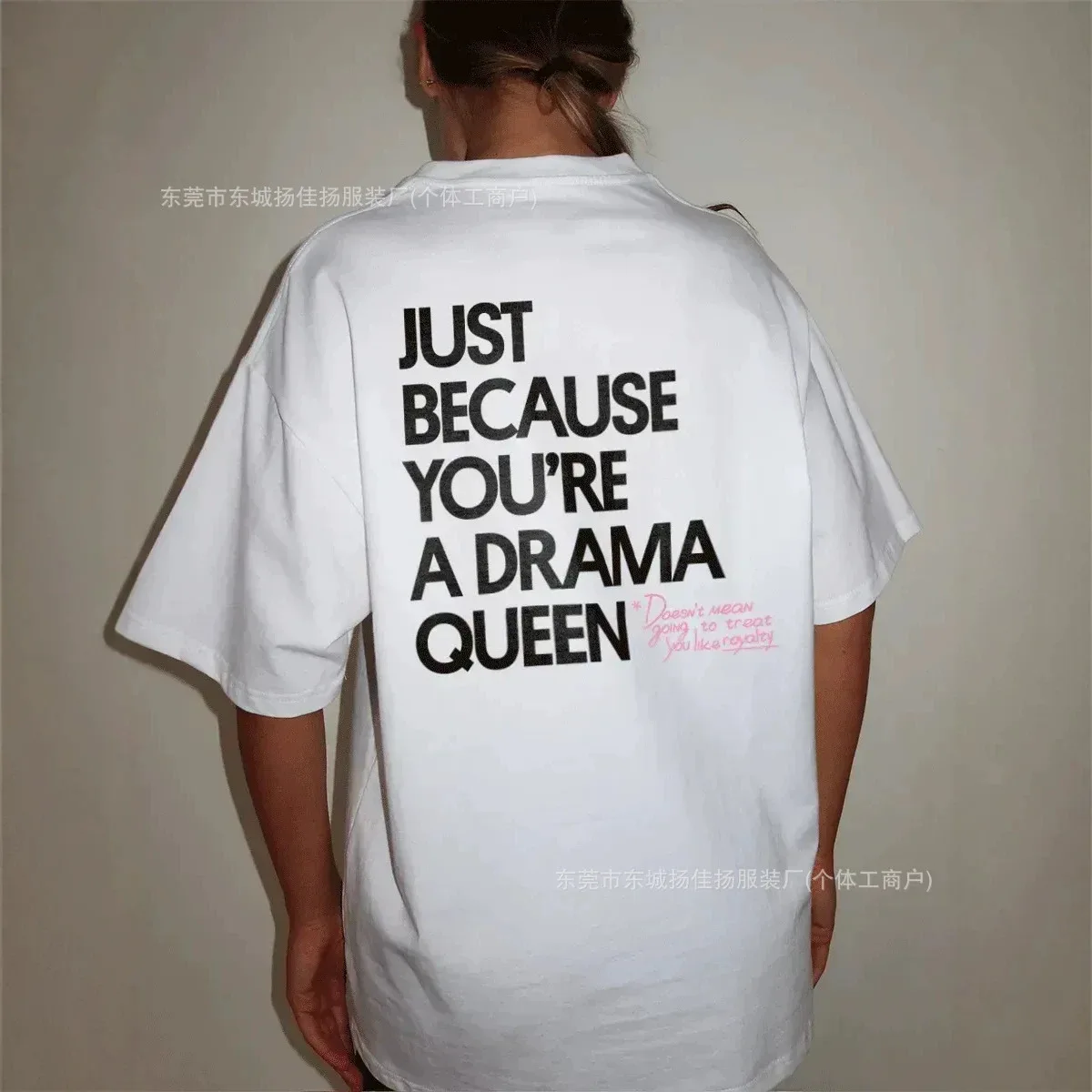 Women 100% Cotton Oversized T-Shirt 