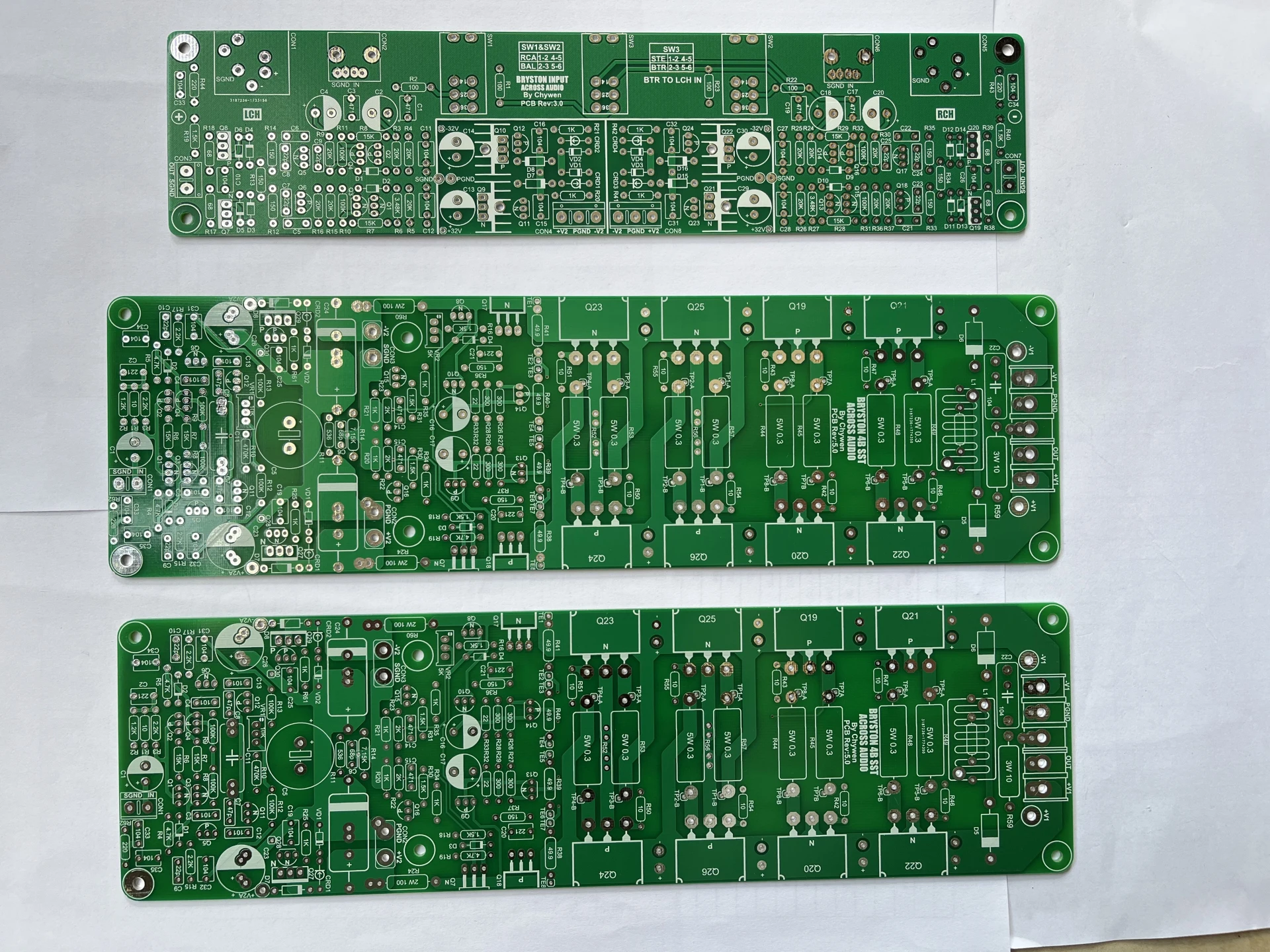 Bryston 4B SST2 BRYSTON amplifier circuit board PCB (input board + main board)