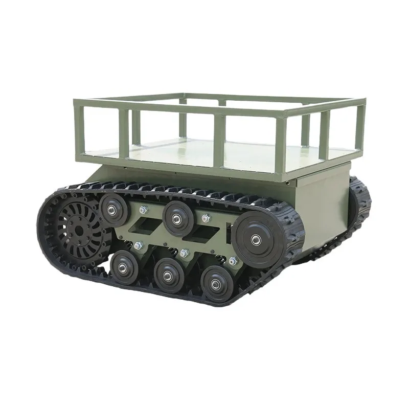 

Electro-hydraulic track chassis adapts to various complex terrains