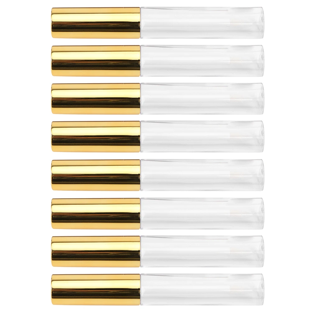 8 Stuks Lege Glans Flessen Kleine Hervulbare Lippenstift Buizen Lichtgewicht Reizen Lip Kleur Containers Plastic Diy Lip Glazen Houders