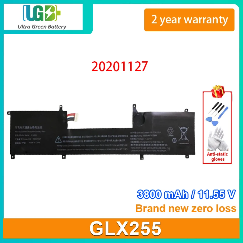 

UGB New GLX255 20201127 Laptop Battery For Toposh H5 X11 Iru M15X Pinchun T1 I5 Z6 Aierxuan 15Pro Faster Z19 11.55V 3800mAh