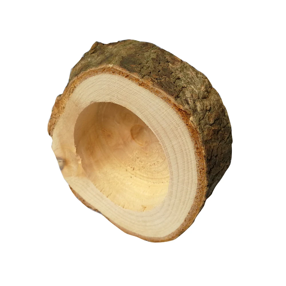 Candlestick Garden Decoration New Pillar Design Tealight Candlestick Wooden Candle Holder Mini Flower Pot Home Garden Decoration