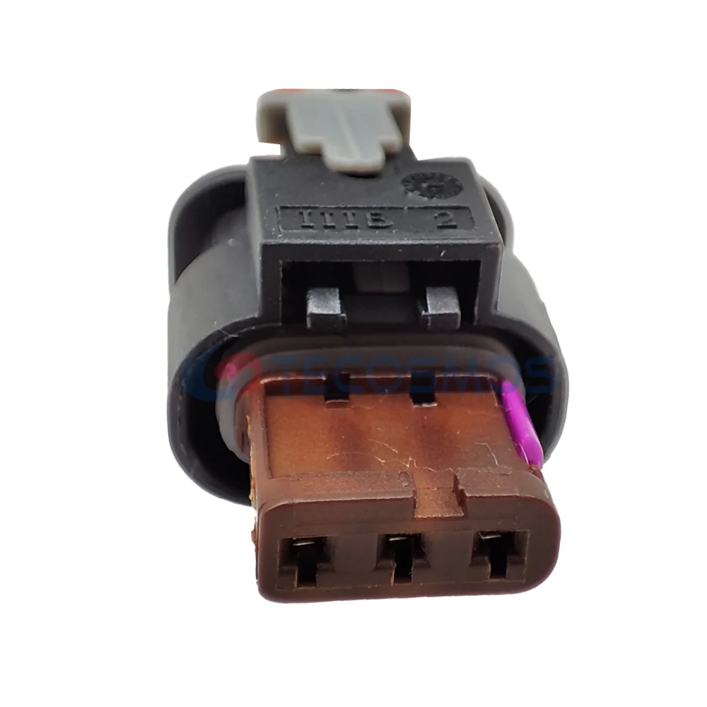 Conector automático 4F del arnés de cables del enchufe del sensor de presión de aceite impermeable hembra de 3 pines 0973703 A para VW AUDl GOLF PASSAT A1 A3 A4 A6 A7