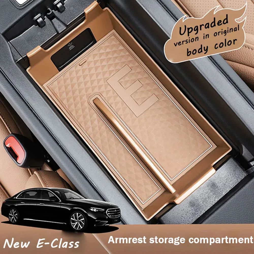 

Органайзер для подлокотника автомобиля, ящик для хранения из АБС-пластика со встроенной амортизирующей подушкой из ПВХ для Mercedes-Benz E-Class W214 2025