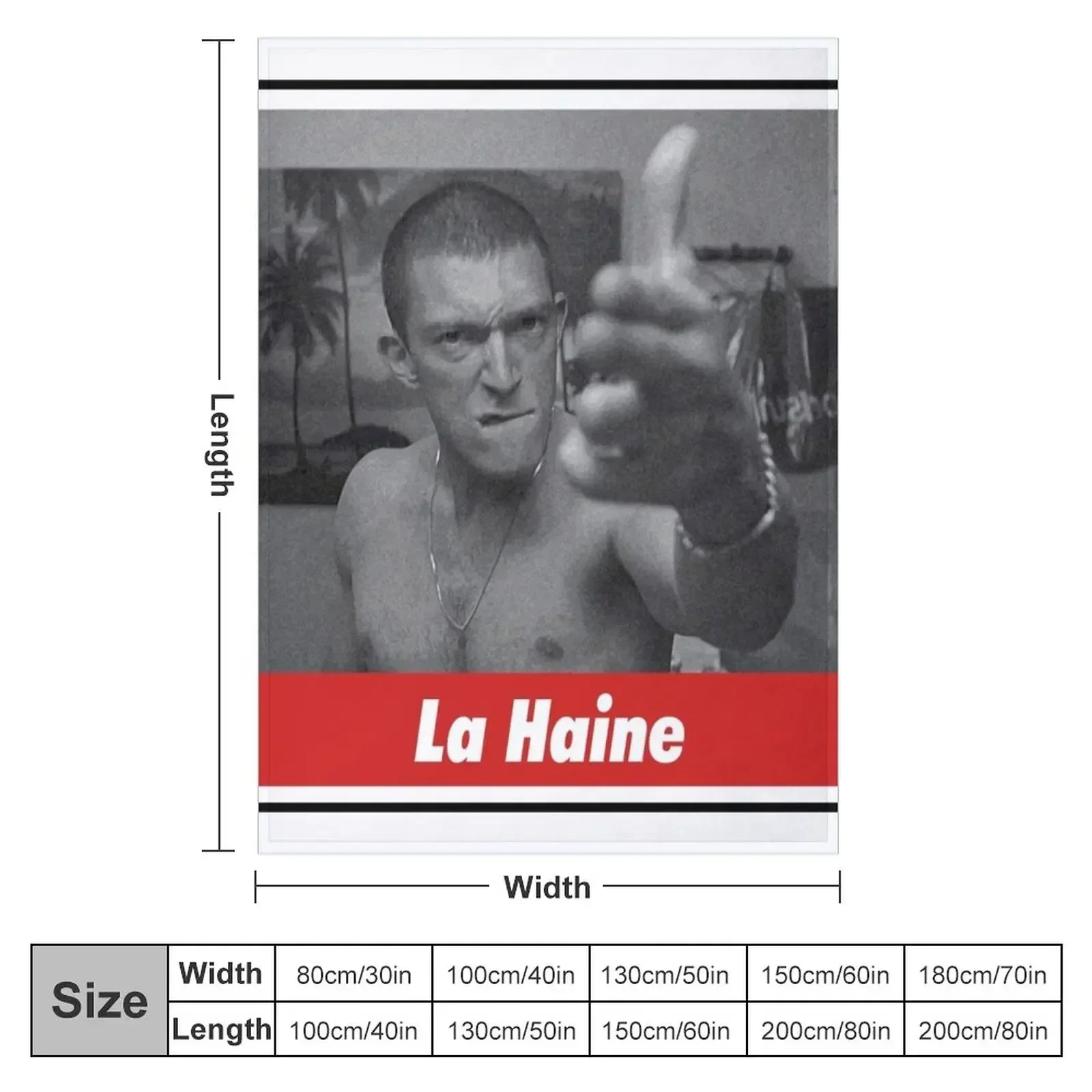 La Haine Throw Blanket Decorative Sofa Comforter Hairy warm winter Blankets