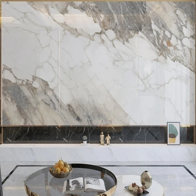 

Custom Wall Murals Modern Abstract Marble Wallpaper 3D Wall Art for Entryway Office Living Room Backgrounds Geometric Home Decor
