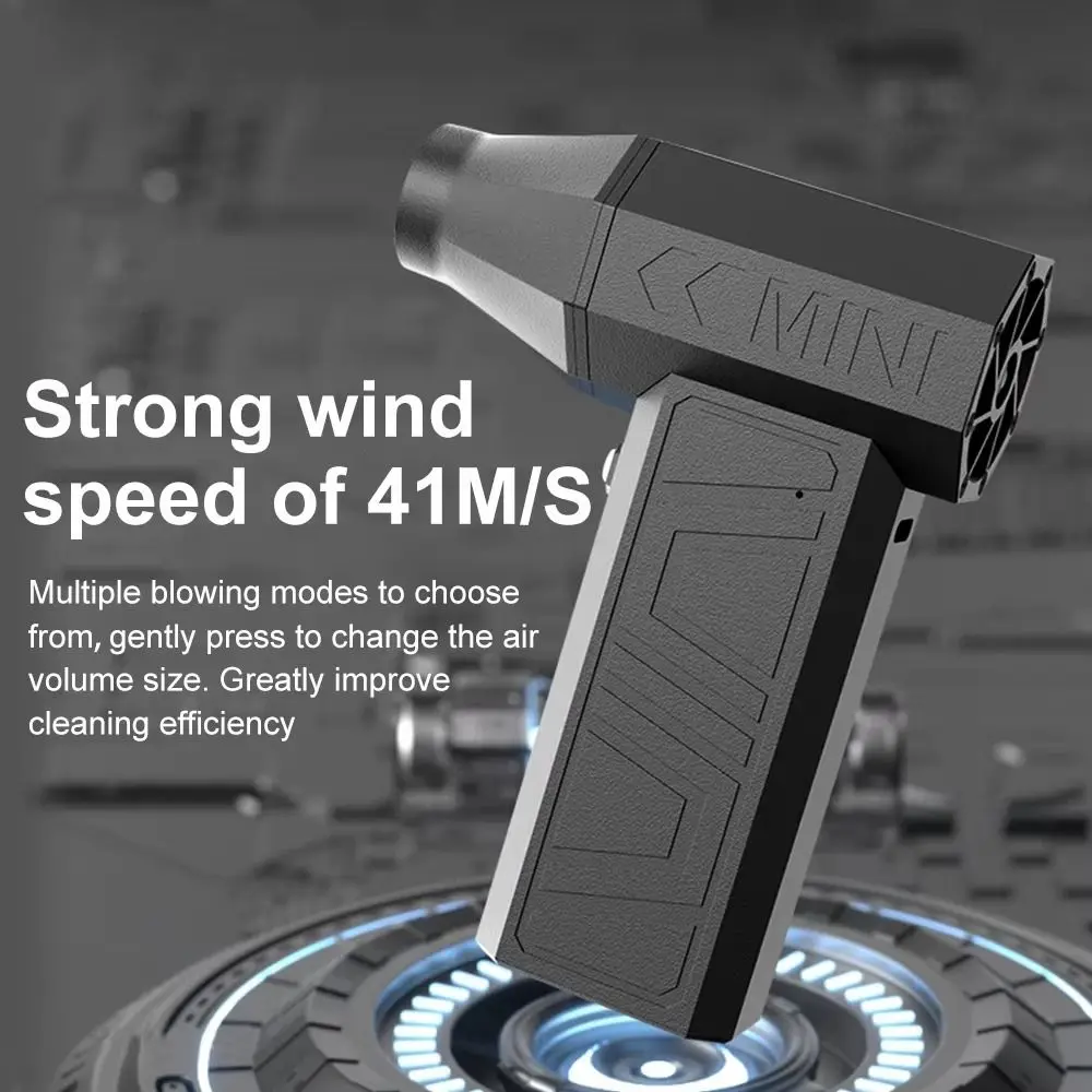 130000 RPM Mini Turbo Jet Fan 4000mAh Szybki elektryczny odpylacz powietrza Wielofunkcyjna akumulatorowa ręczna klawiatura wentylatora brutalnego