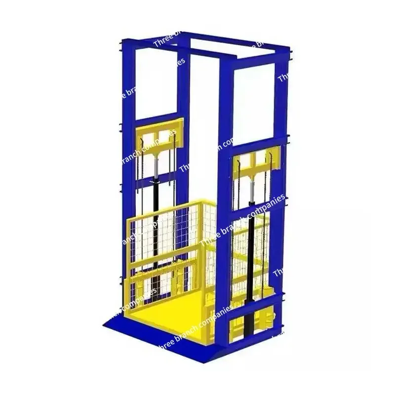 

Single and Double Guide Rails Freight Elevator Customized Workshop Warehouse Lifting Platform