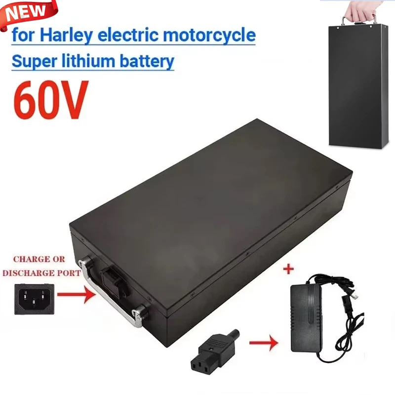 18650 Battery Harley Electric Vehicle Lithium Battery Waterproof 60V for Two Wheel Foldable Citycoco Electric Scooter Bicycle