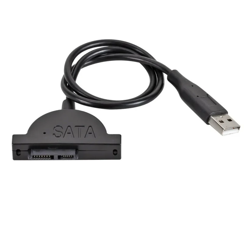 USB 2,0 zu Mini Sata II 7 6 13pin Konverter für Laptop CD/DVD ROM Slimline Drive Konverter Kabels ch rauben Steady Style