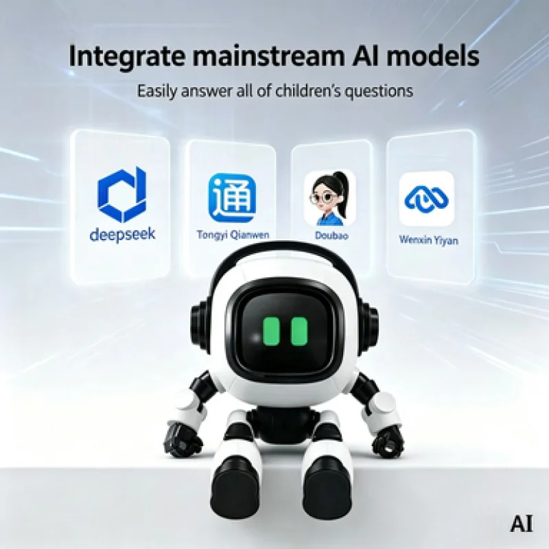 The Upgraded AI Desktop Robot, With Voice Recognition Function, Is A Conversation Partner, Learning And Educational Toy.