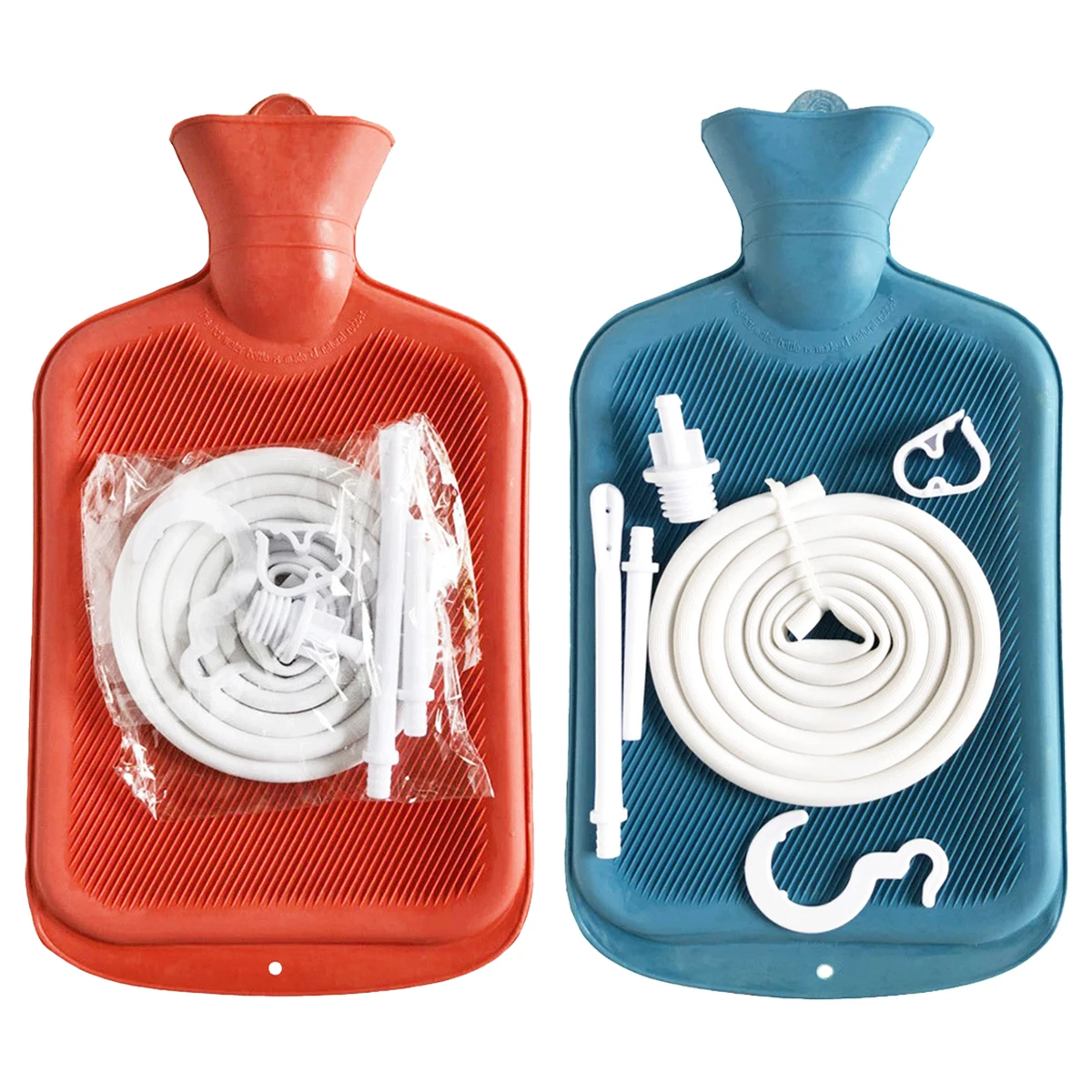2L Enema Bag Kit Reusable Silicone Hot Water Bag Home Use Cleansing Private Parts Care Analhygiene Controlled Flush Enteroclysis