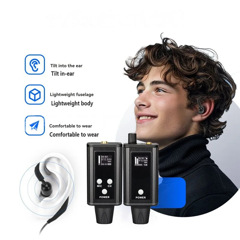 FFYY-DS100 Wireless Monitoring System New UHF Wireless Digital Signal Transmission Portable Rechargeable Monitoring System