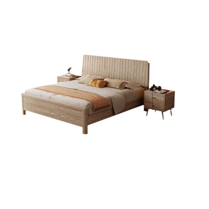 سرير من خشب الرماد الشمالي قابل للتخصيص