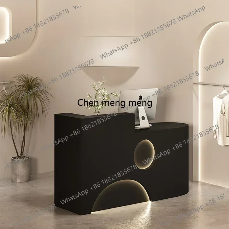 

zG185Italian Style Originality Reception Desks Simplicity High-end Nail Salon Reception Desks Beauty Salon Furniture