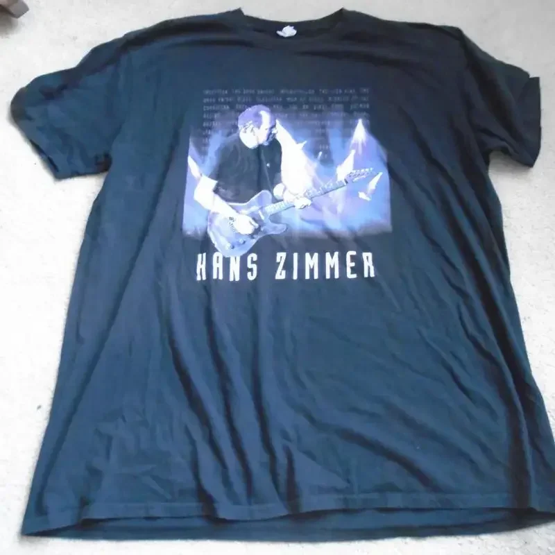 Hans Zimmer 2016 European Tour T Shirt Black Genuine Cotton Men's XXL 2XL READ
