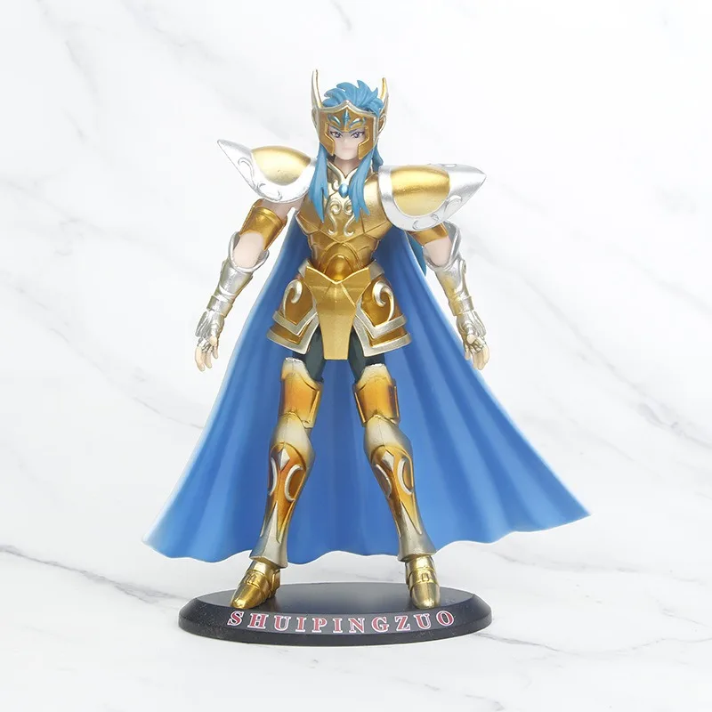 Saint Seiya The Gold Saints Aries Pisces Aquarius PVC Statue Action Figurine Desk Collectible Anime Model Toys Figures Gift