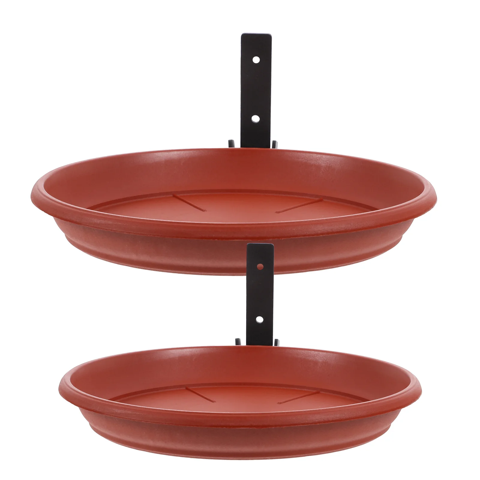 

1 set Hanging Feeder 2-Layer Detachable Wild Bird Feeding Cage Garden Balcony Bird Bath Outdoor Parrot Feeder Plastic Feeding