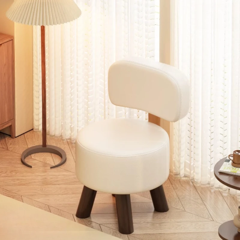 

backrest small stool living room strong sofa low stool soft bag makeup home modern taburetes dormitorio Interior furniture