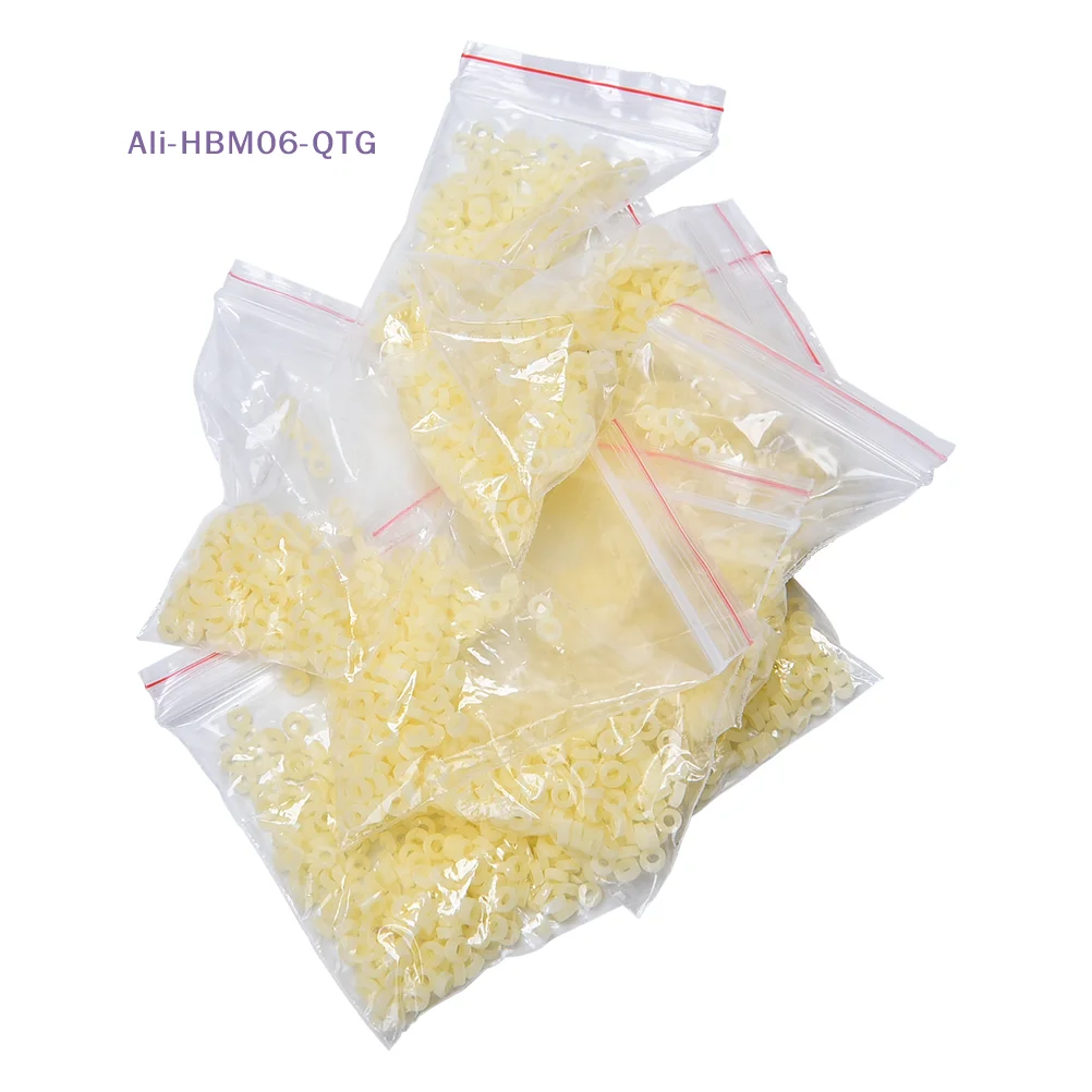 [New] Hot! 2000 Pcs Rubber Bait Bands for 3mm to 10mm Bloodworm Baits Fishing Elastic Band Color random