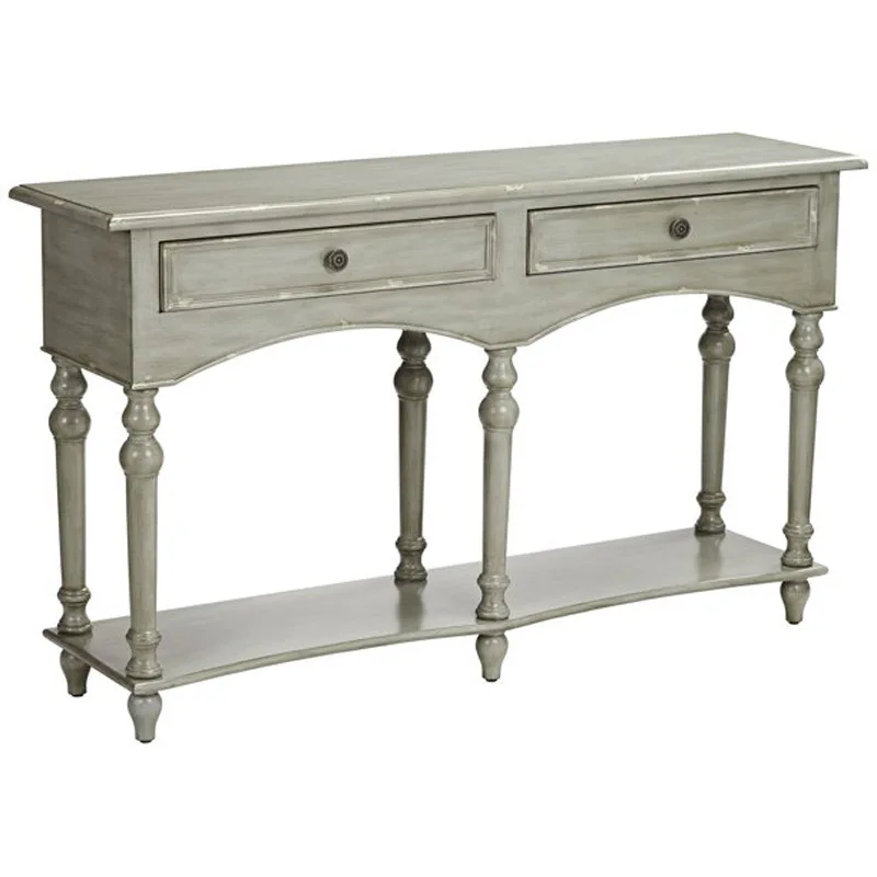 

American all-solid wood cabinet European living room decorative cabinet entrance table platform det