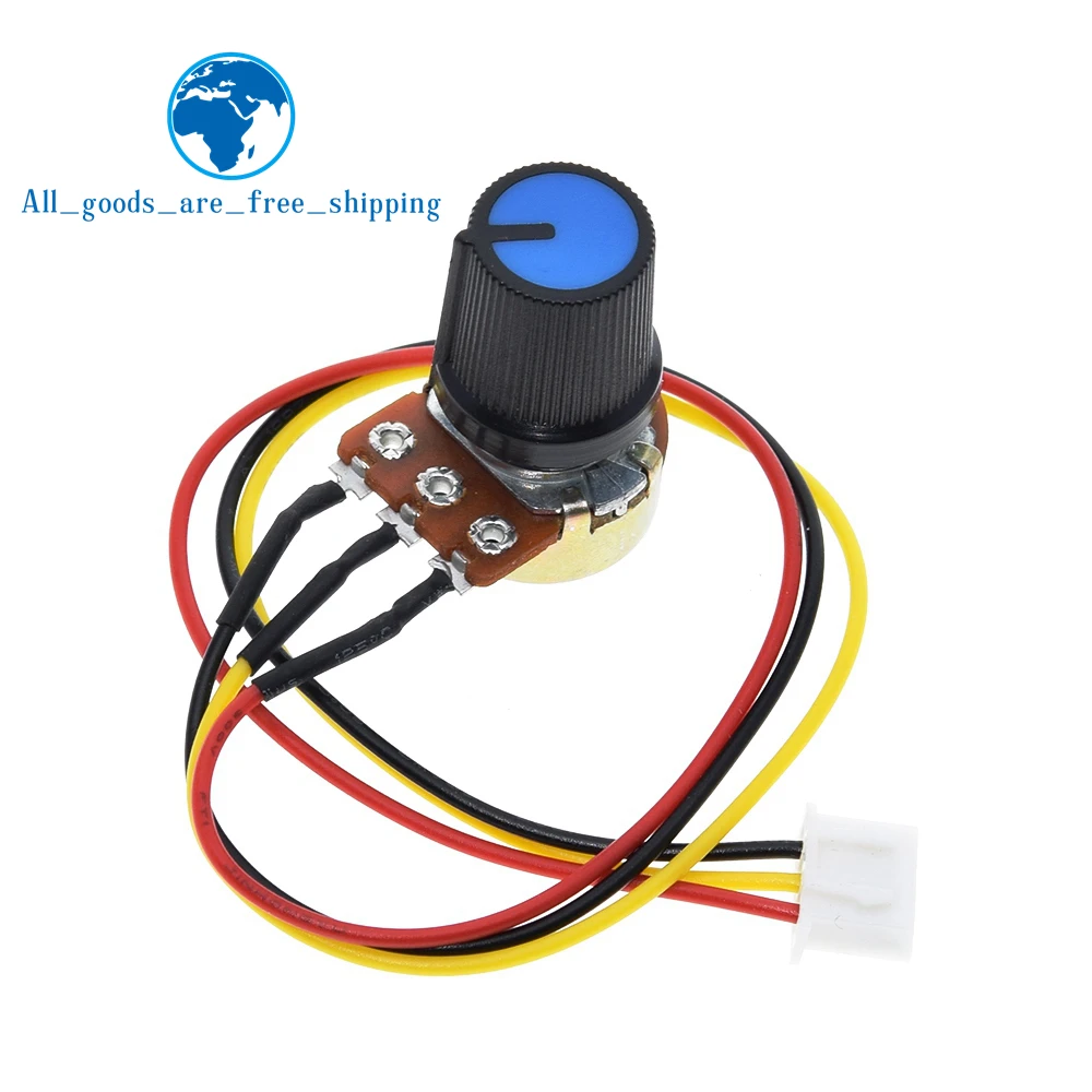 

TZT 1/3pcs WH148 potentiometer B10K speed control knob control switch XH2.54 3P linear control handle