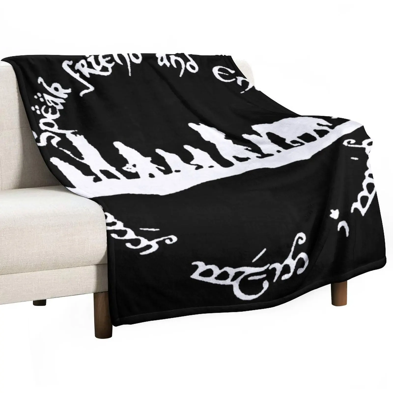 Speak friend and enter Throw Blanket Cute Blanket blankets and blankets