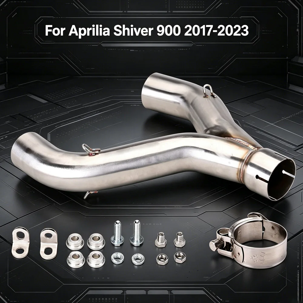 

Motorcycle Exhaust Kit 51MM Interface Racing Line Escape Pipe Fit Original Muffler Slip on Line For Aprilia Shiver 900 2017-2023