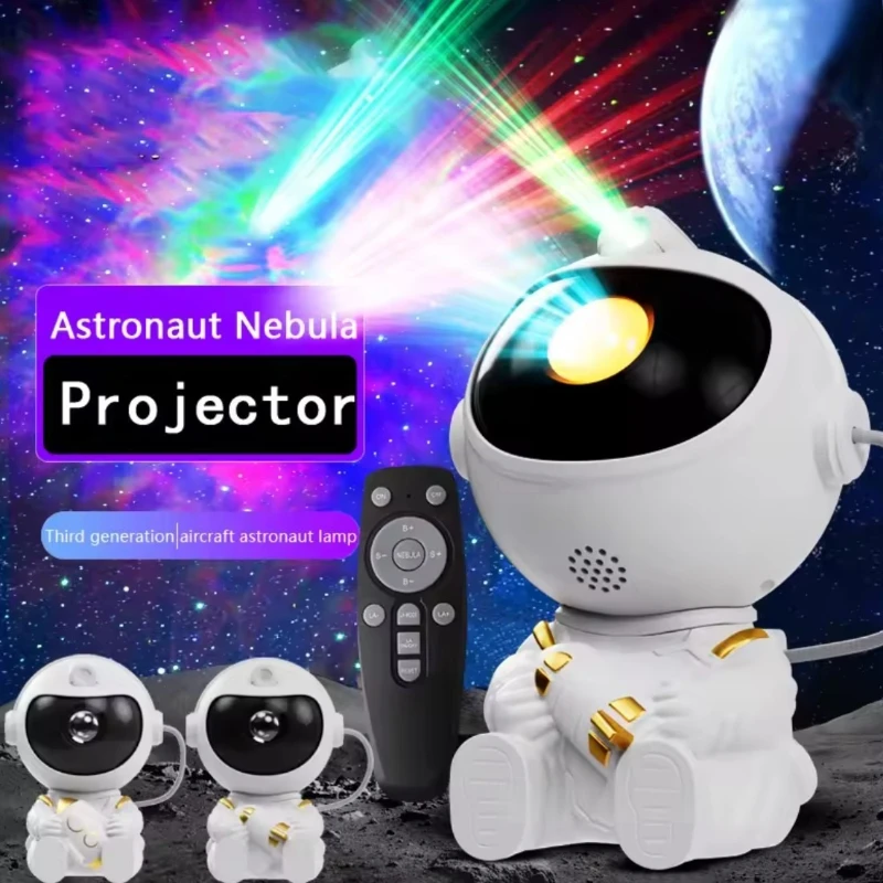 Astronaut Projector Night Light Nebula Galaxy Star Ceiling Galaxy Lights Home Party Decorative Bedroom Ambient Light Kids Gift