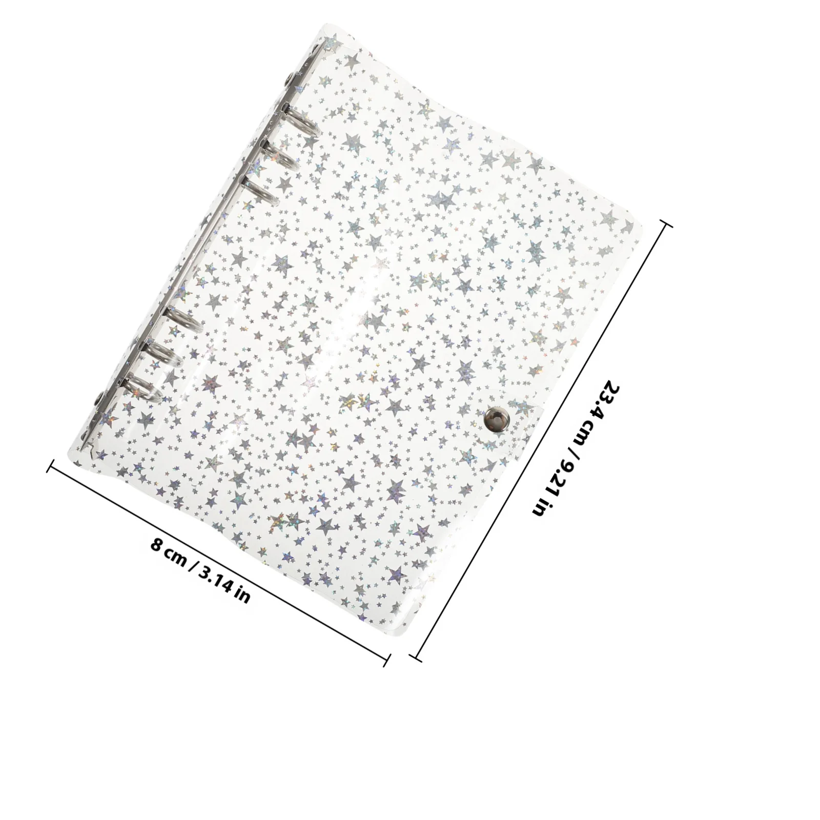 1 قطعة غطاء للكمبيوتر الدفتري الموثق بولي كلوريد الفينيل 6-حلقة فضفاضة ورقة الموثق قذيفة للمدرسة مكتب التموين غطاء القصاصات المعلم طالب هدية #4