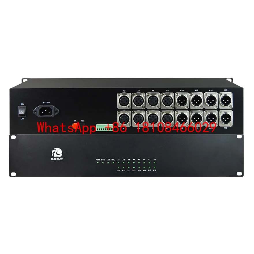 

16 Channel Balanced Xlr Audio Over Fiber Converter XLR Broadcast Audio xlr to Optical Converter