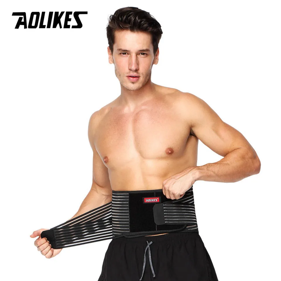 AOLIKES 1PCS Lumbar Support High Elastic Breathable Mesh Health Care With Steel Waist Support Back Support Brace Bodybuilding