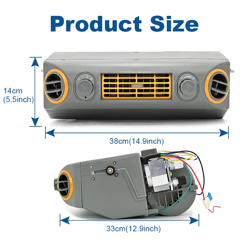 For Trucks Vintage Cars Vans Universal Automotive Air Conditioner 12 Volt 24 Volt A/C Evaporator Assembly Device