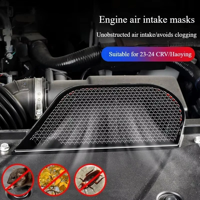 For Honda CRV CR-V BREEZE 2023-2025 Air Inlet Protection Covers Air Inlet Modified Anti-blocking and Dust-proof Cover Pad