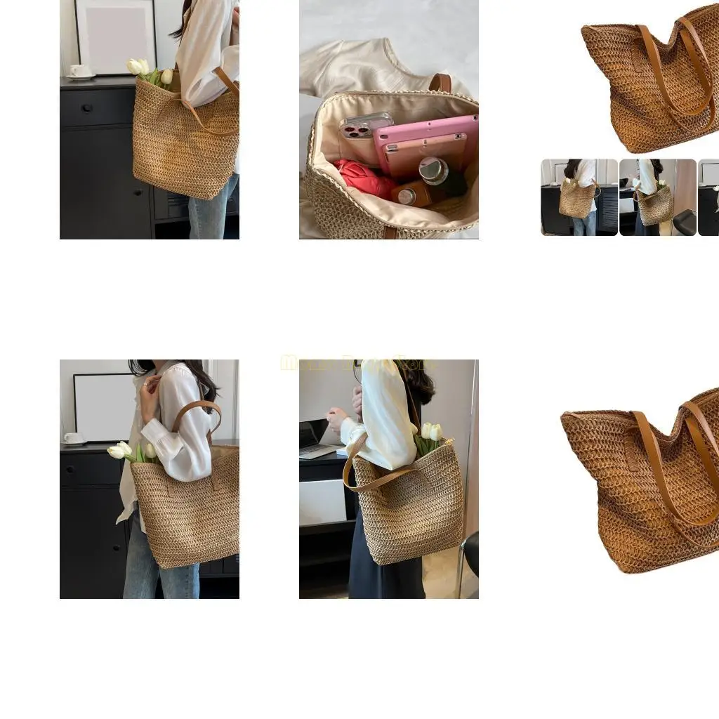 

X90D Woven Office Bag for Women Roomy Interior Multiple Compartments Everyday Use