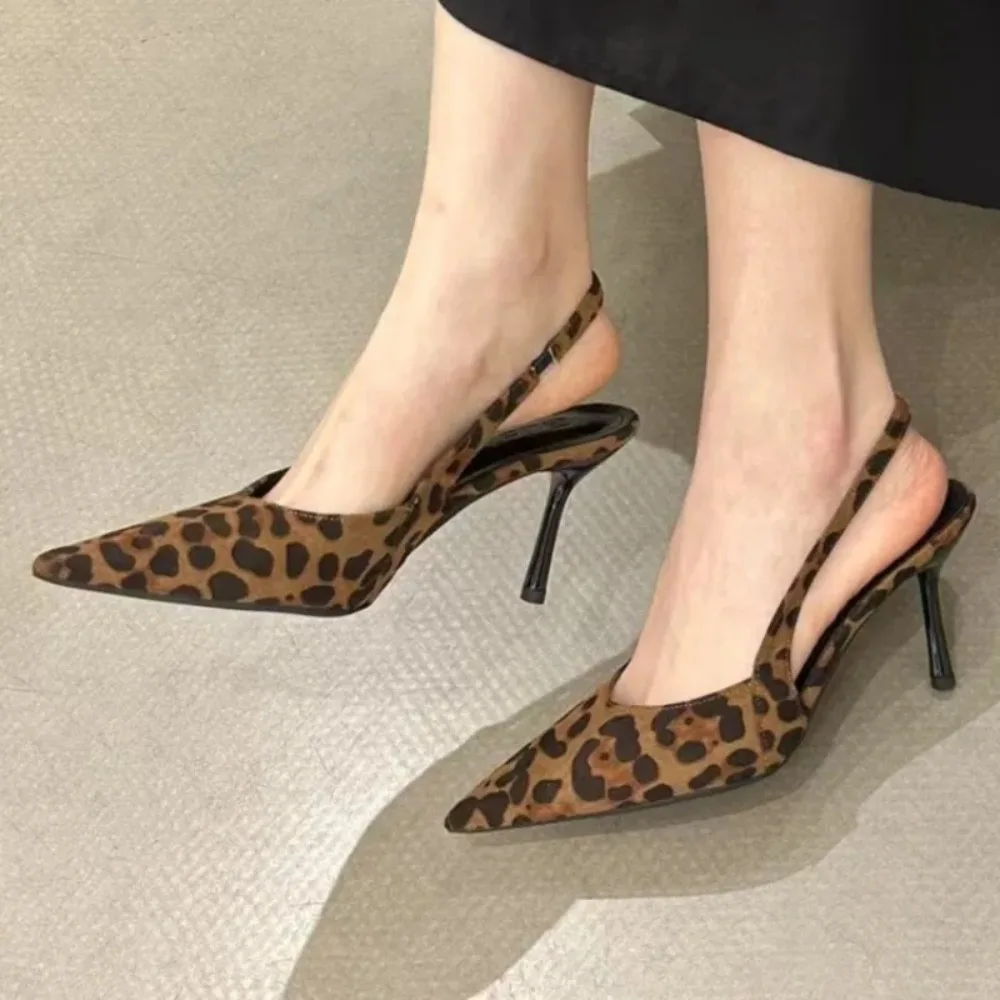 Fashionable Banquet Empty High Heel Shoes For Women's Shoes Thin Heel Pointed Toe Hollow Single Shoes For Women's Shallow Mouth