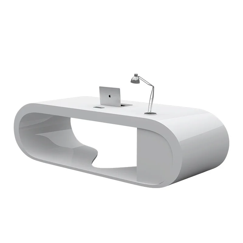 

Fashion paint boss table and chair combination, creative class modern, simple