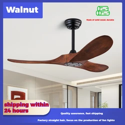 Modern Led Ceiling Fan Without Lights DC Motor 6 Speeds Timing Fans  Low Floor Loft Remote Control Decorative Fan